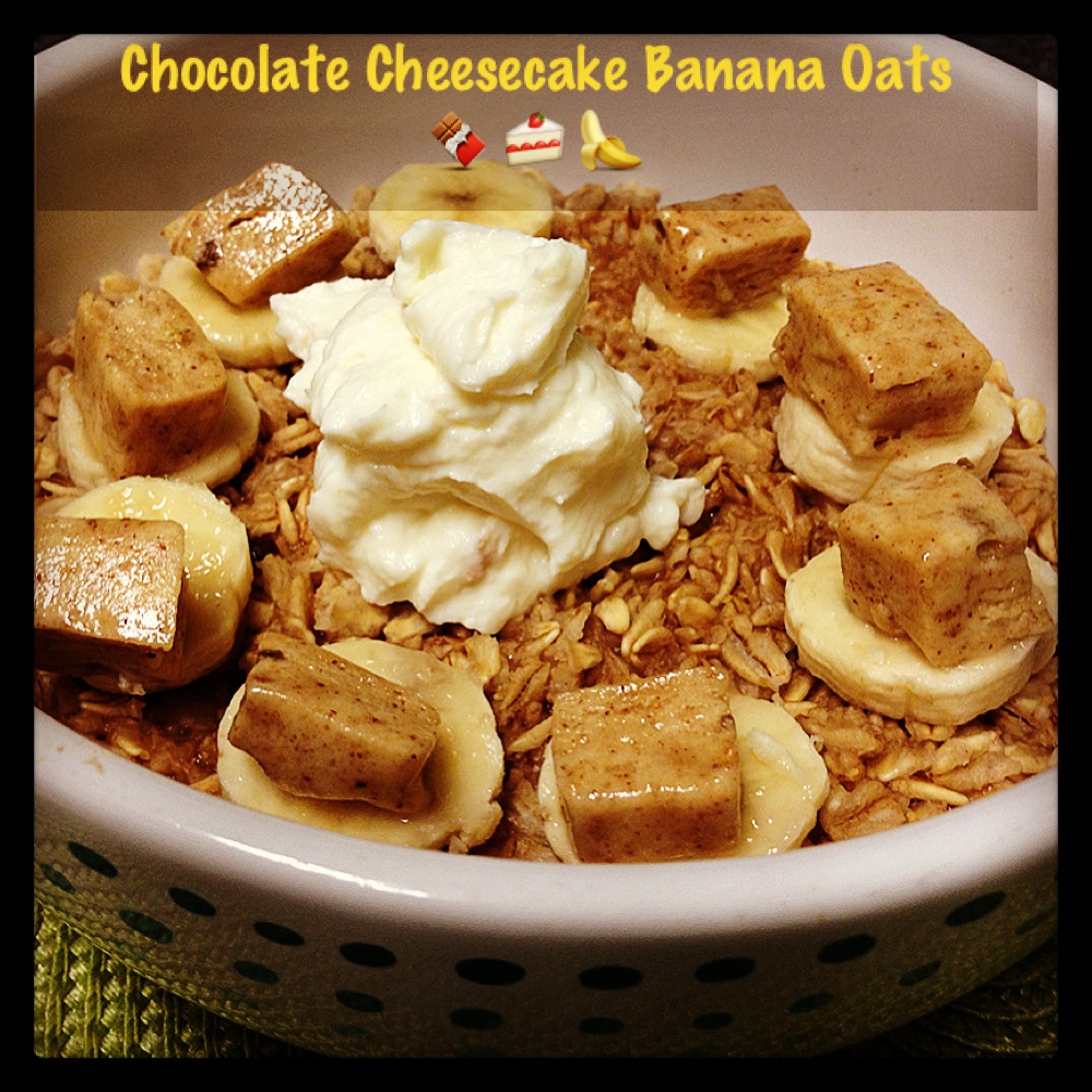 Chocolate Cheesecake Banana Oats