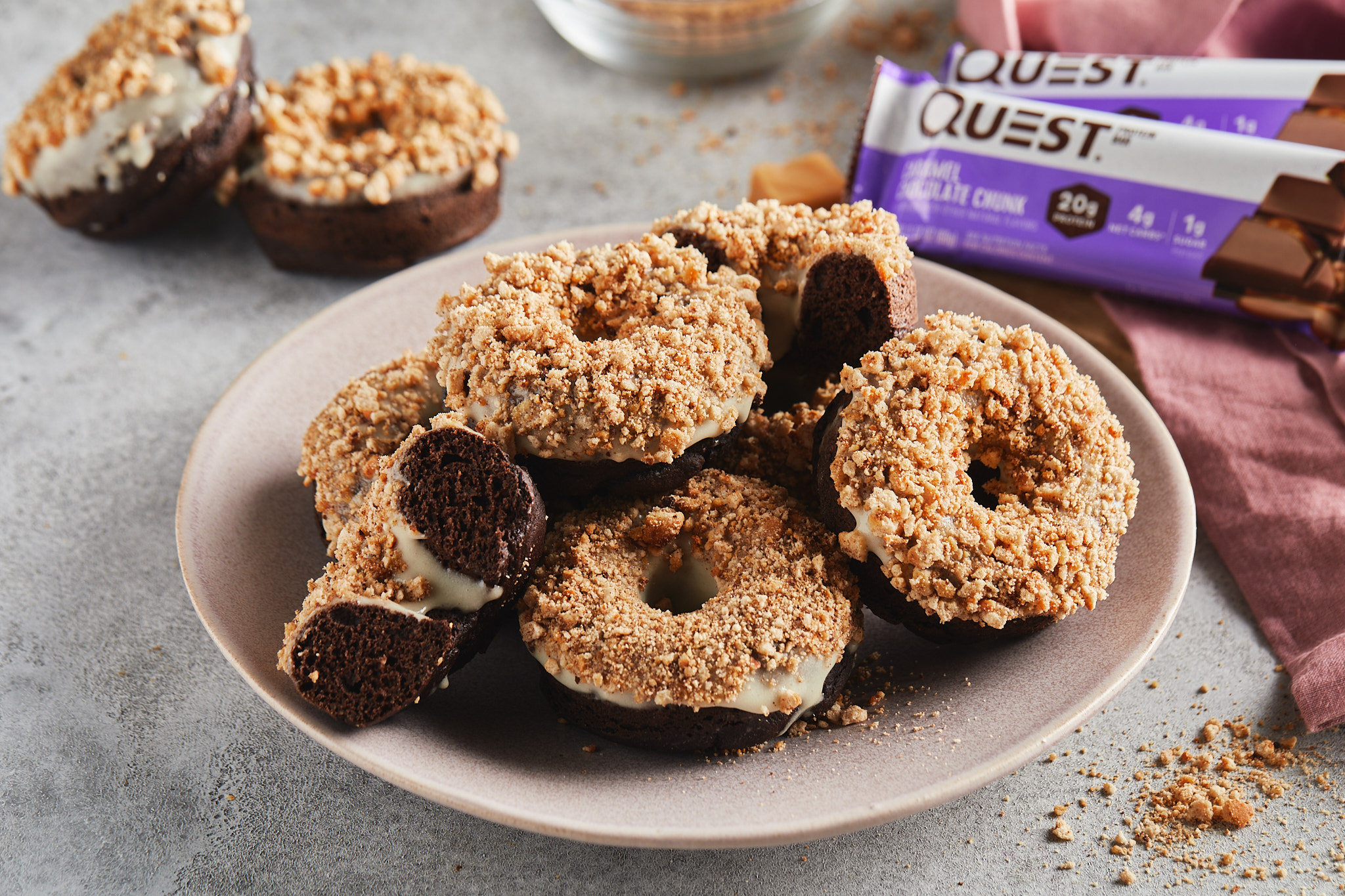 Questified Chocolate Caramel Donuts | Quest Blog