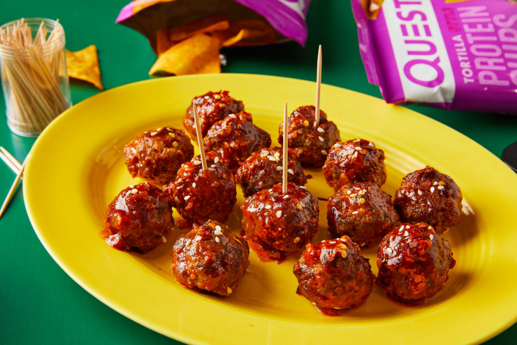 Questified Spicy Sweet Chili Game Day Meatballs
