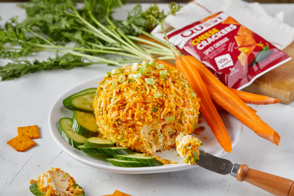 Spicy Cheddar Jalapeno Popper Cheese Ball