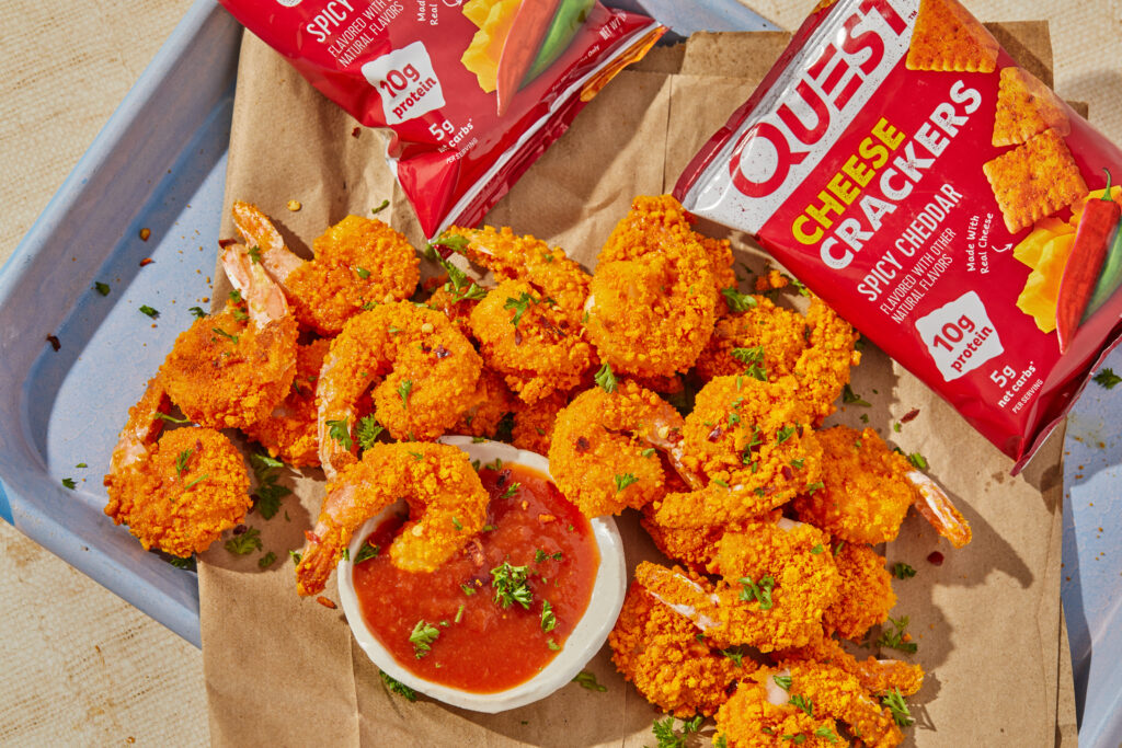 Spicy Cheddar Crispy Shrimp | Quest Blog