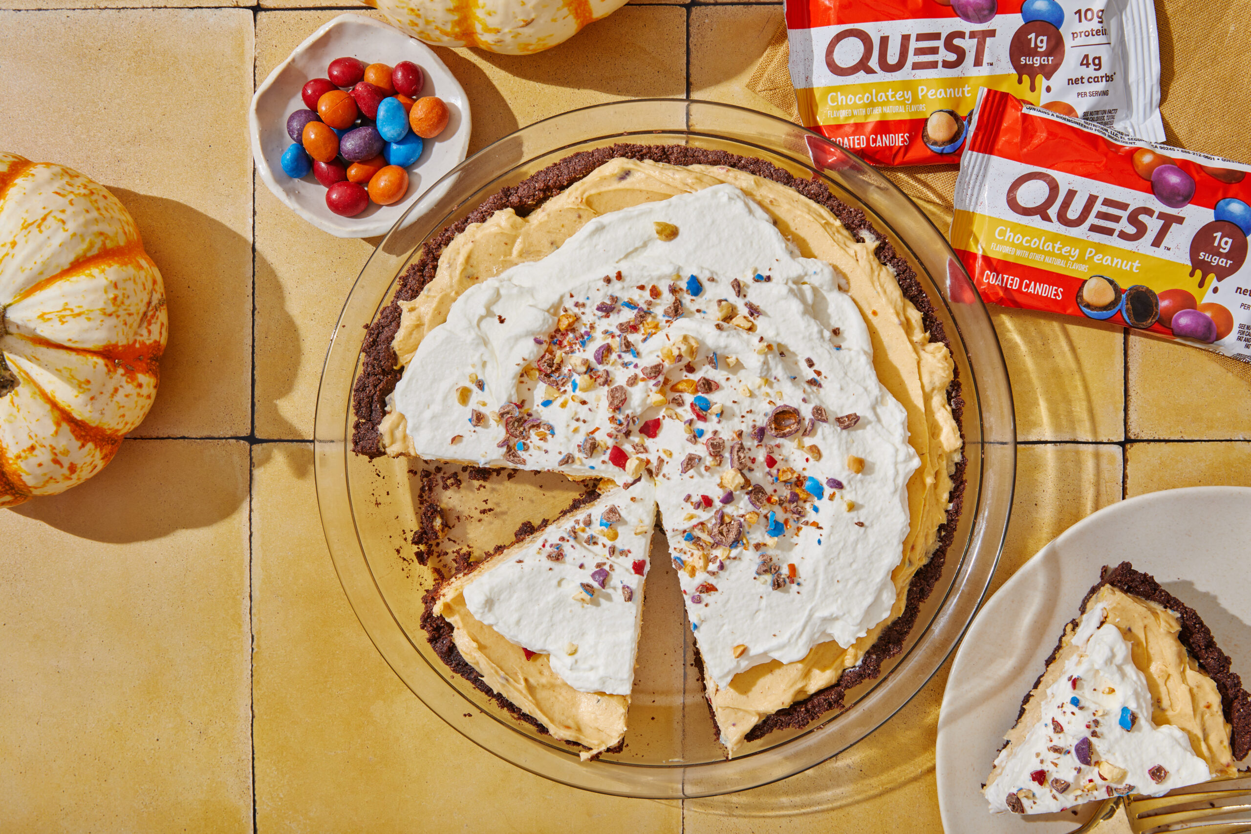 Quest November Recipe Images, W2 Peanut Butter Candy Pie