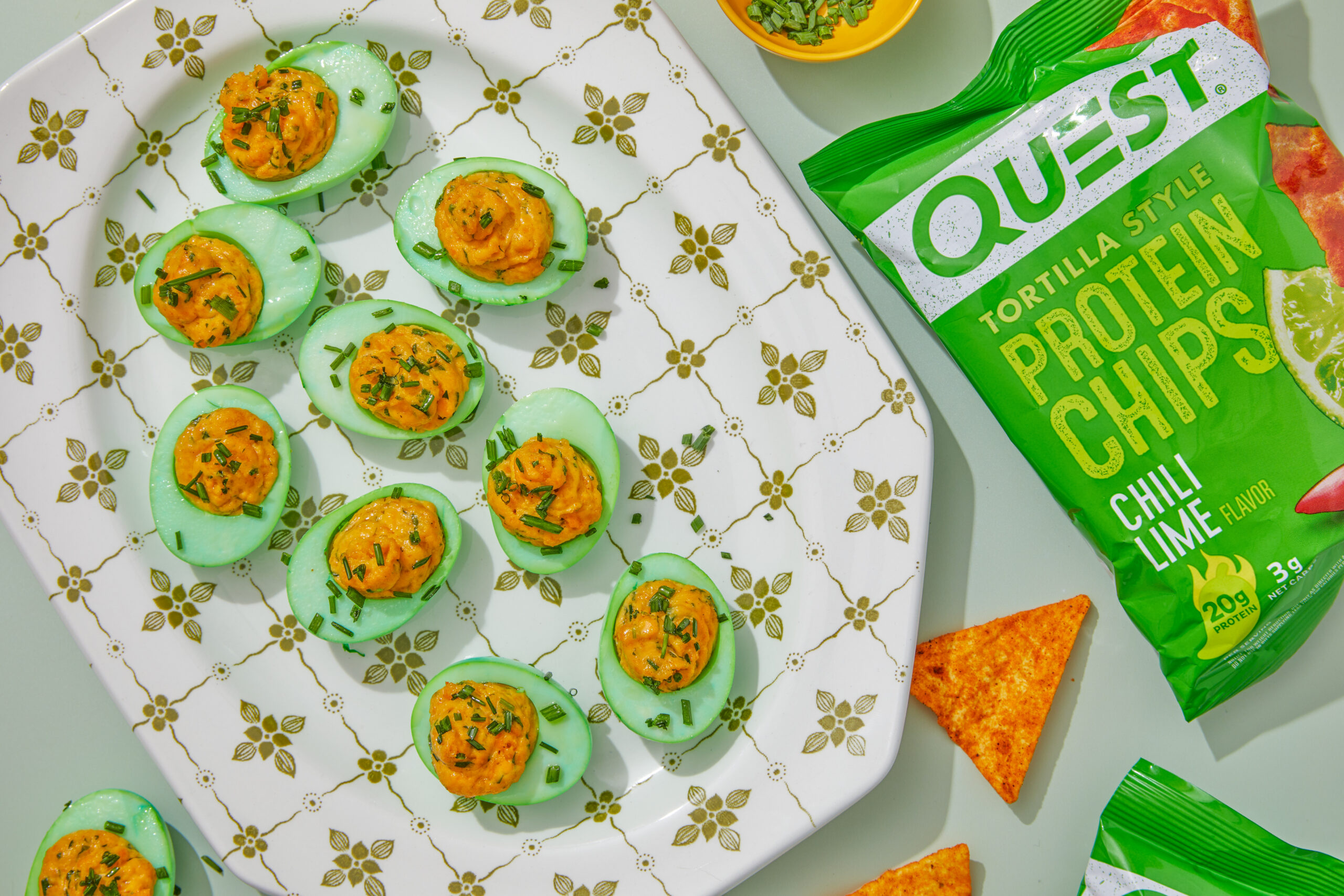 Quest Recipe Images, March 2024, W2 Green Deviled Eggs