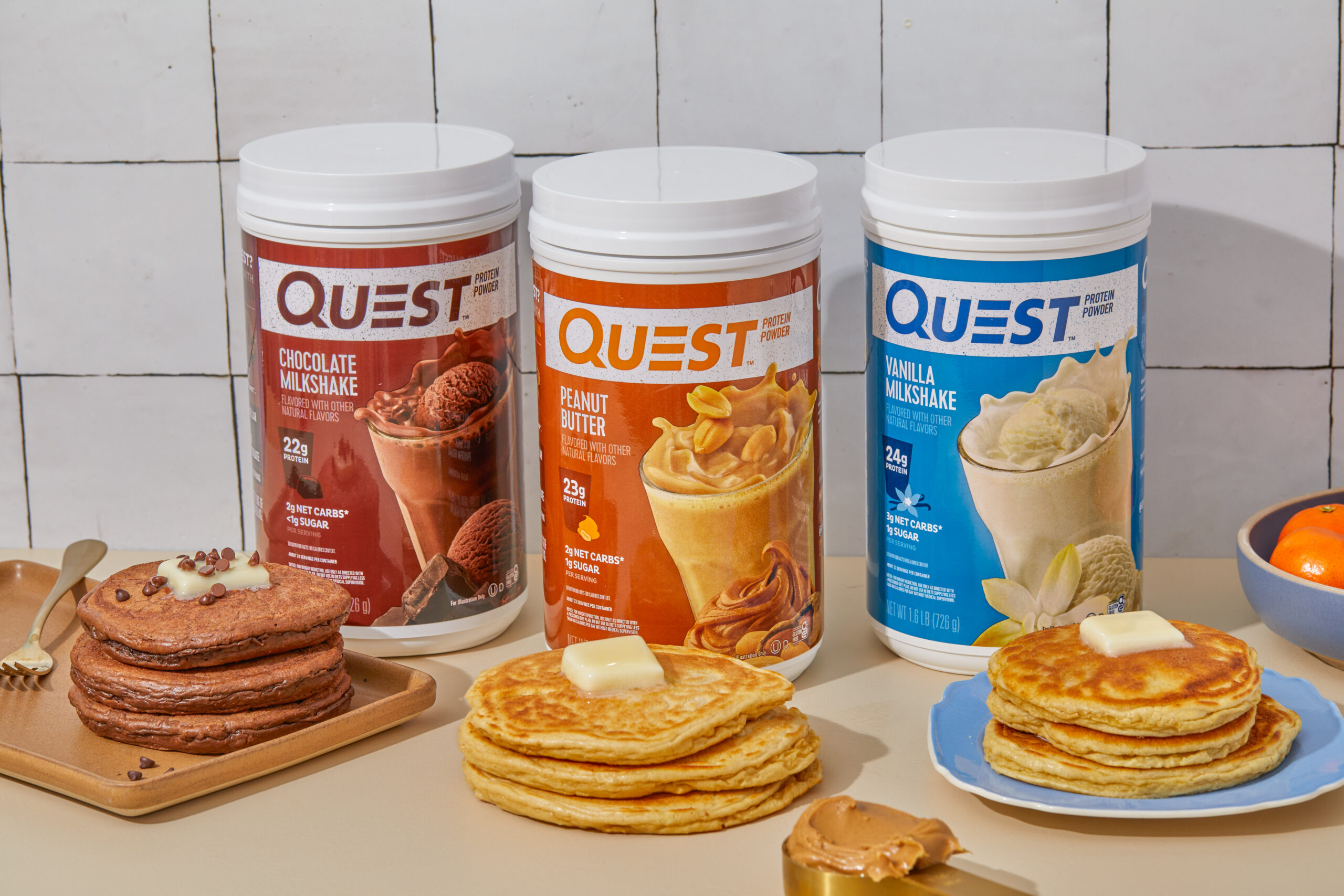 Quest Protein Pancakes Stack