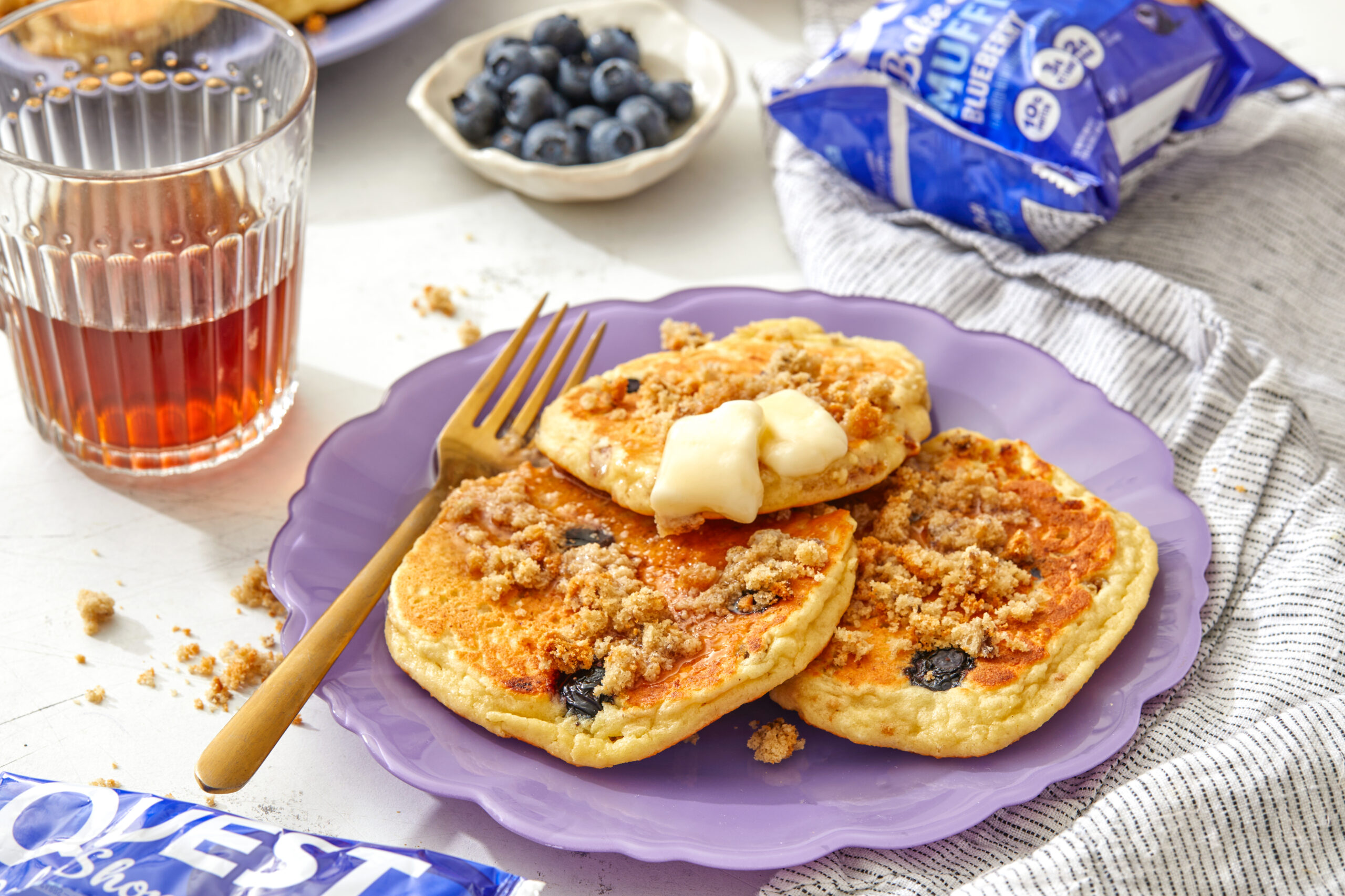 Quest Blueberry Muffin Pancakes Recipe