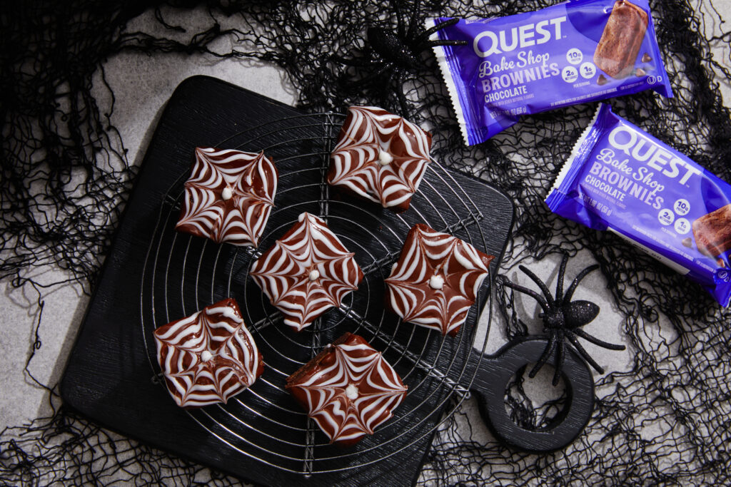 Questified Halloween Recipe: Spiderweb Chocolate Browni…