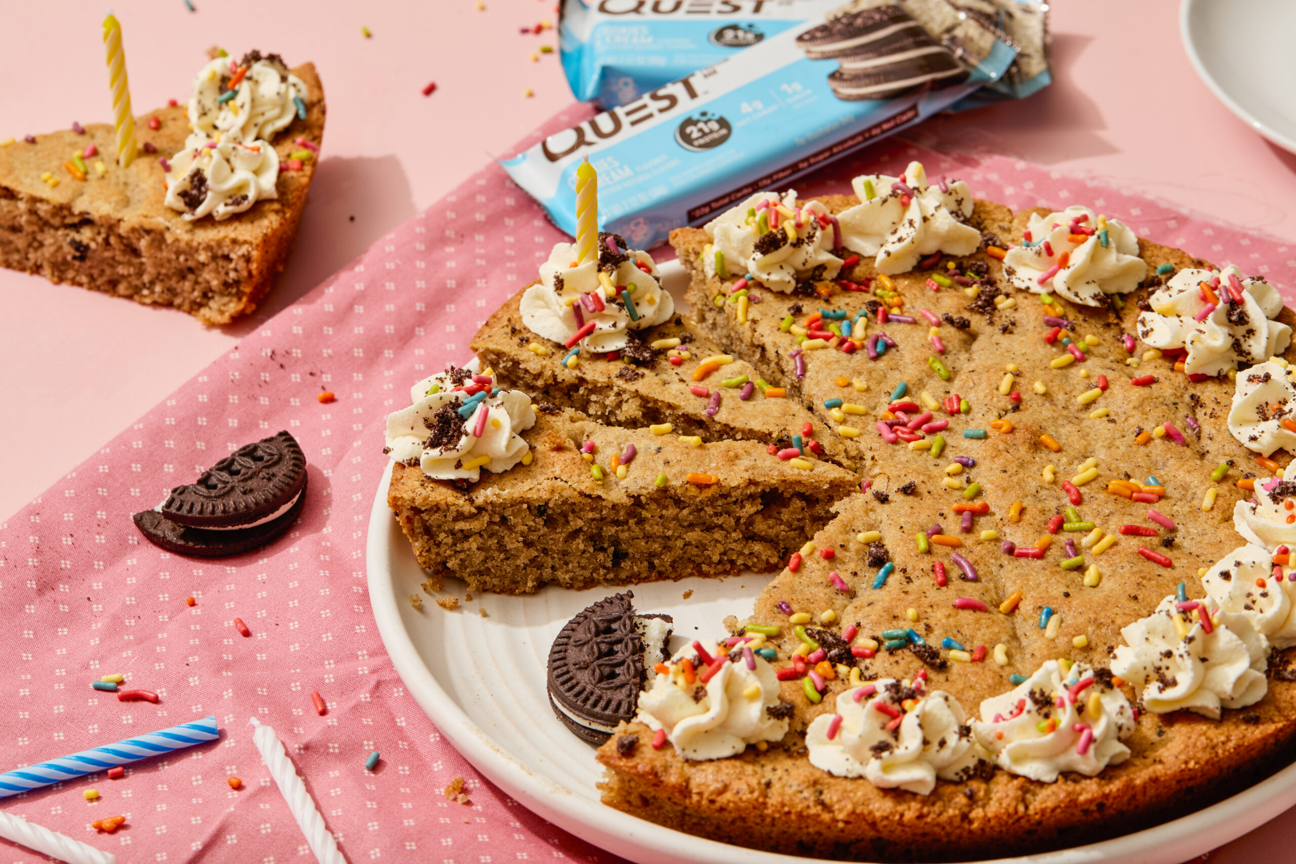 Quest Cookies & Cream Cookie Cake Recipe