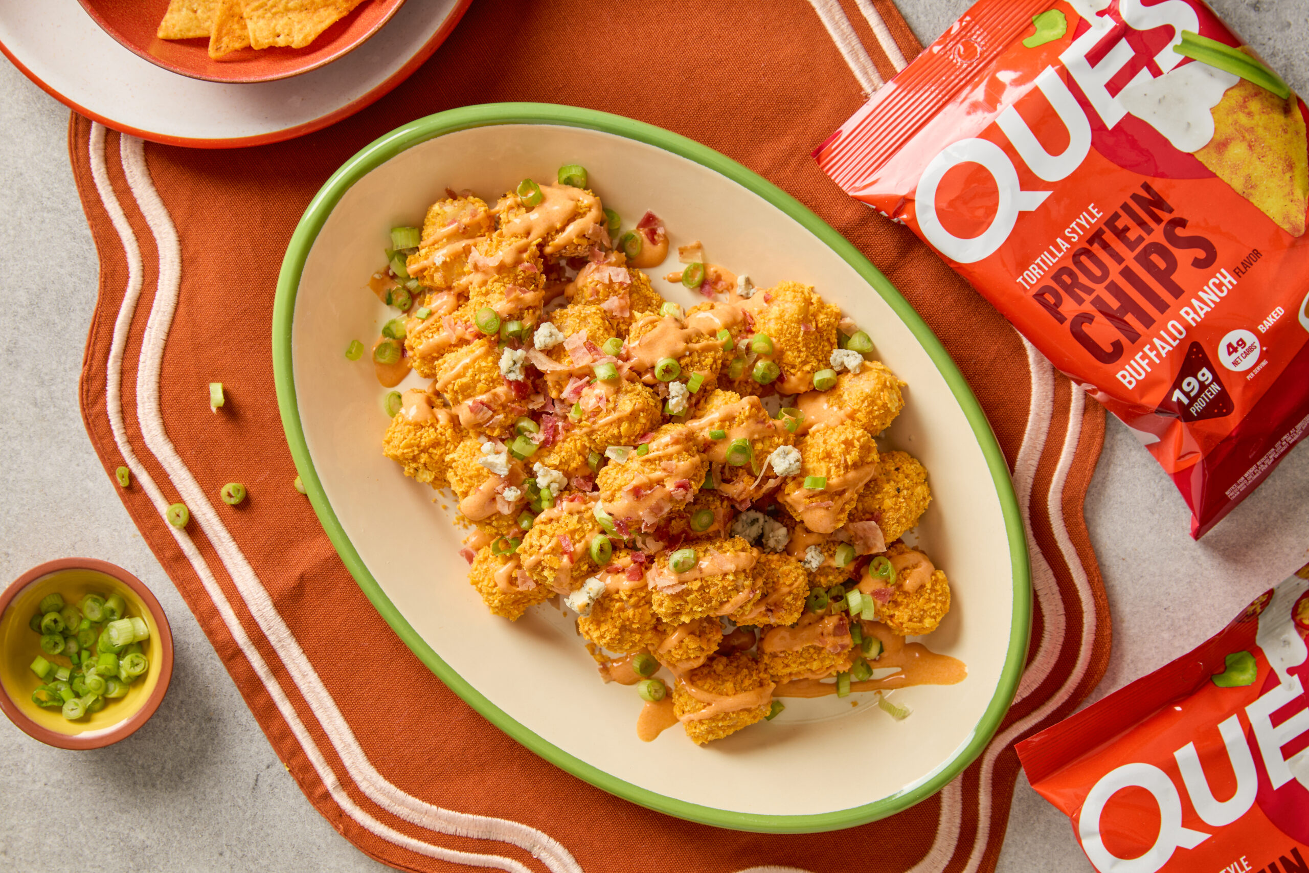 Quest Buffalo Ranch Loaded Cauliflower Tots Recipe