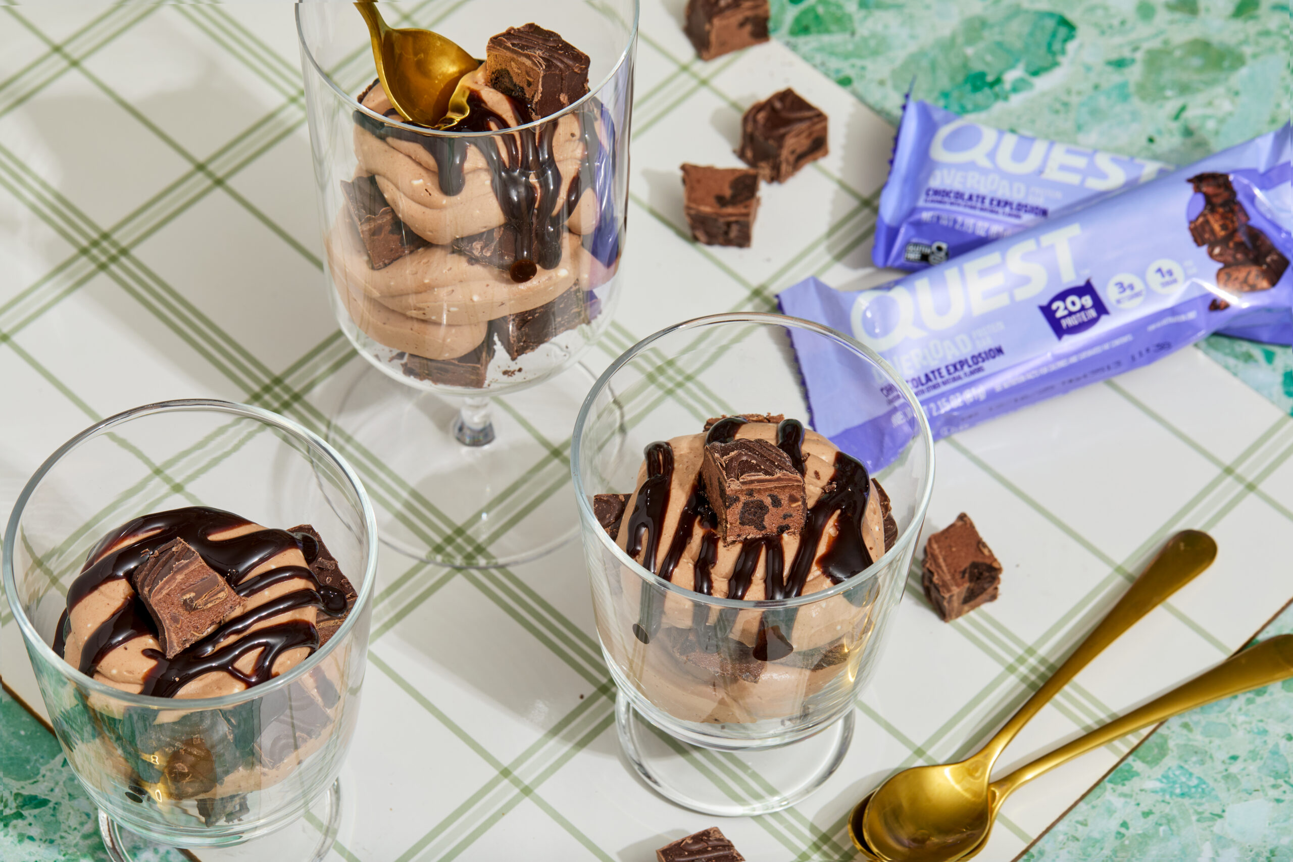 Quest Overload Chocolate Explosion Mini Trifles Recipe