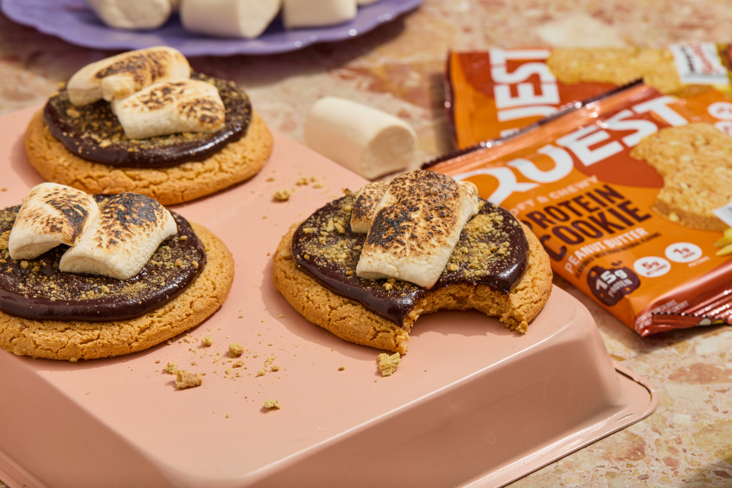 Quest Peanut Butter S’mores Protein Cookies Recipe