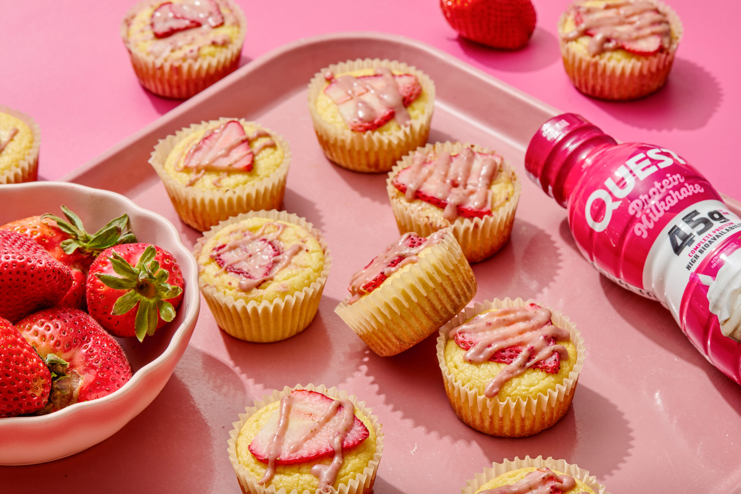 Quest Strawberry Milkshake Protein Muffins