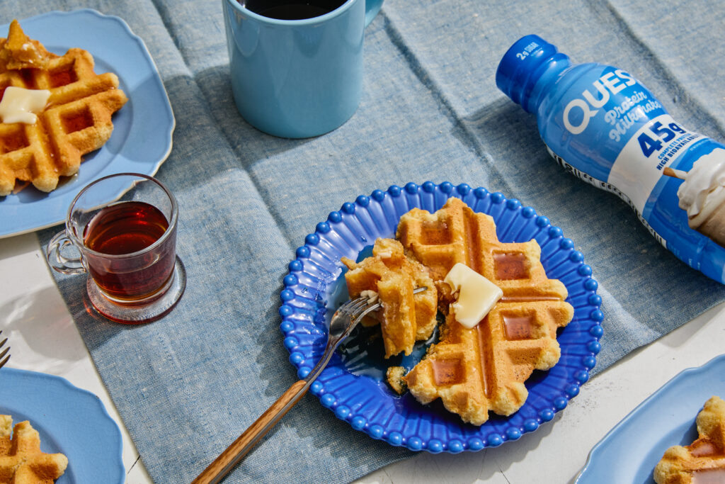 Quest Vanilla Milkshake Protein Waffles Recipe