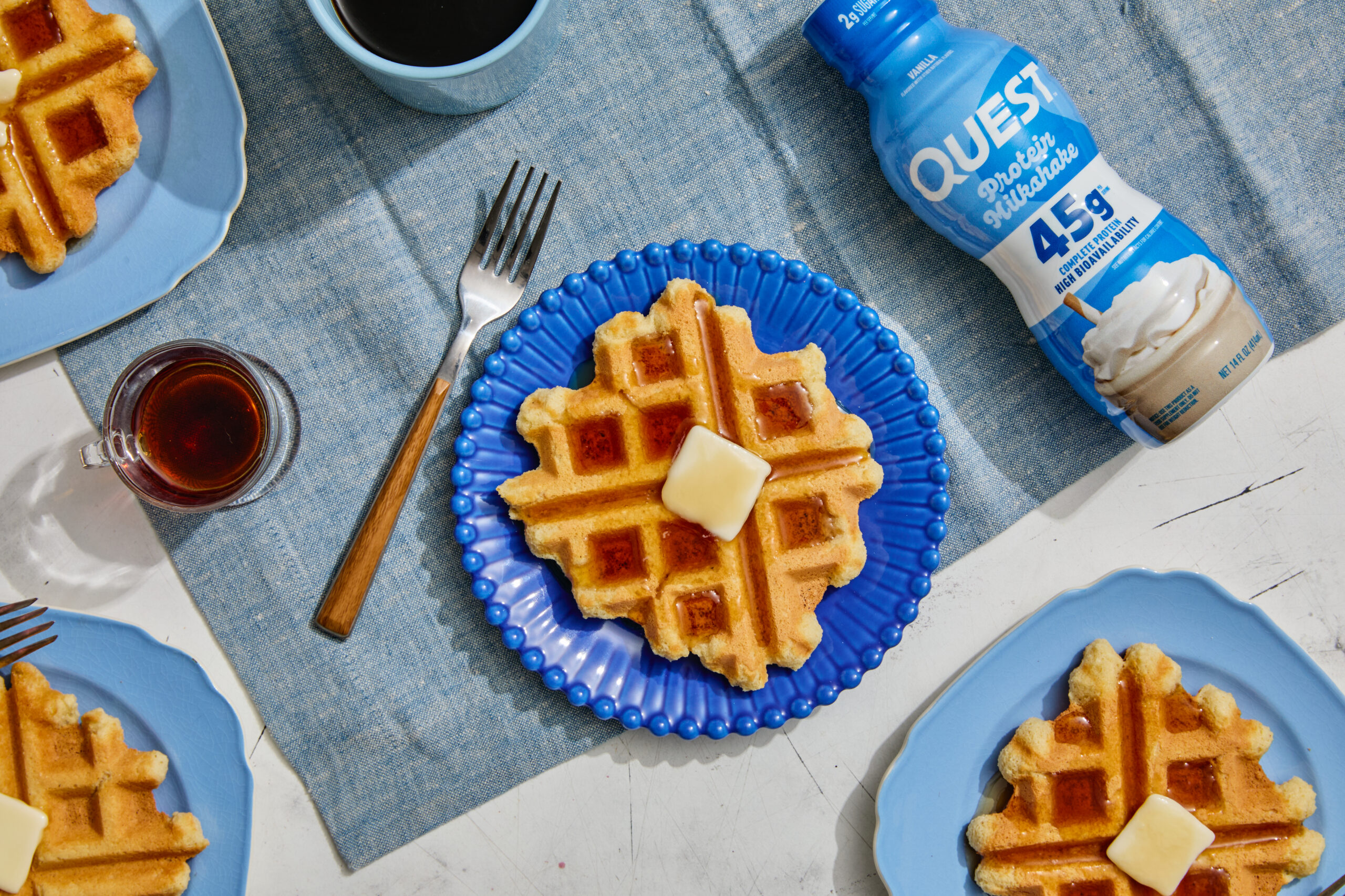 Quest Vanilla Milkshake Protein Waffles Recipe