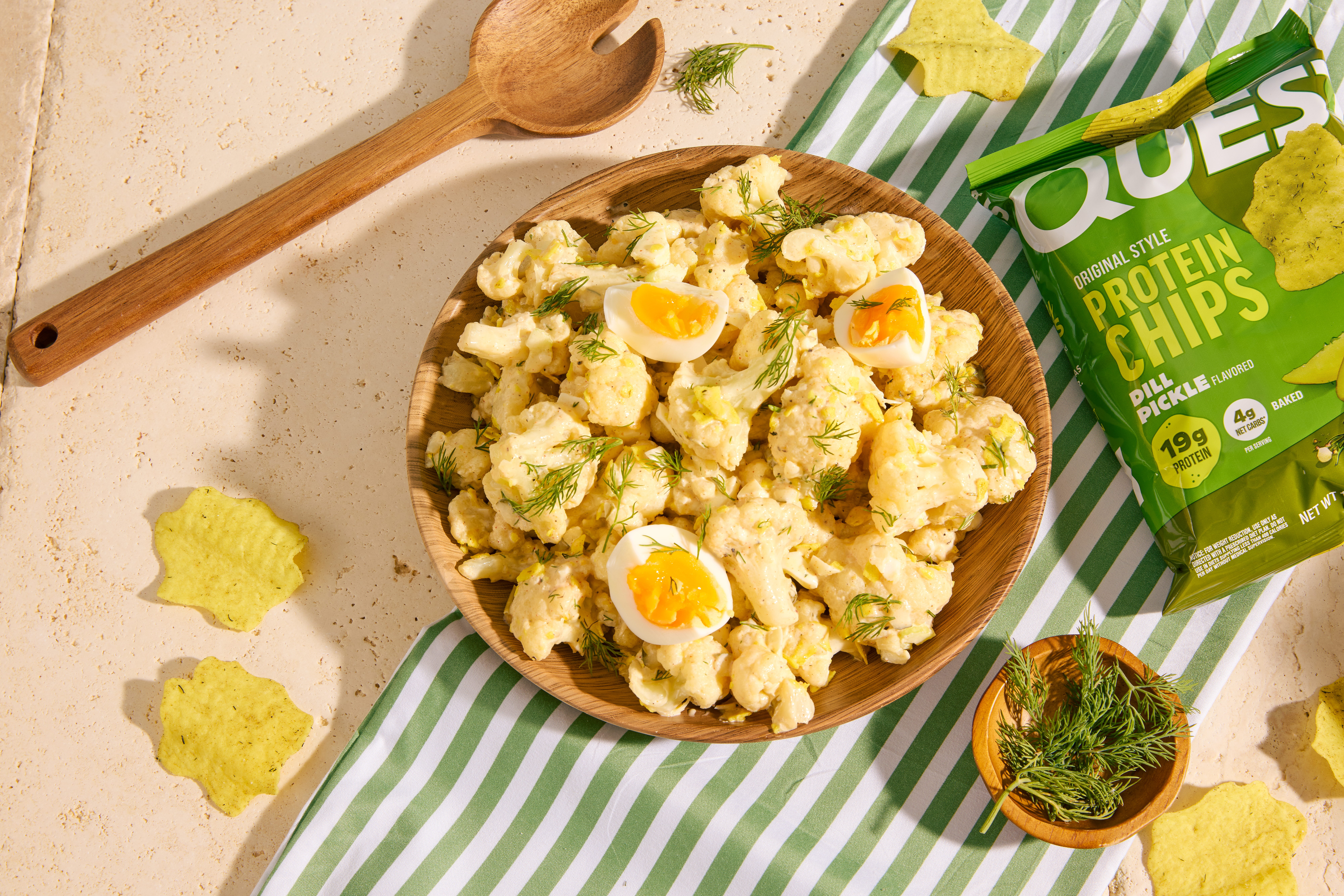 Quest Cauliflower Dill Pickle “Potato” Salad