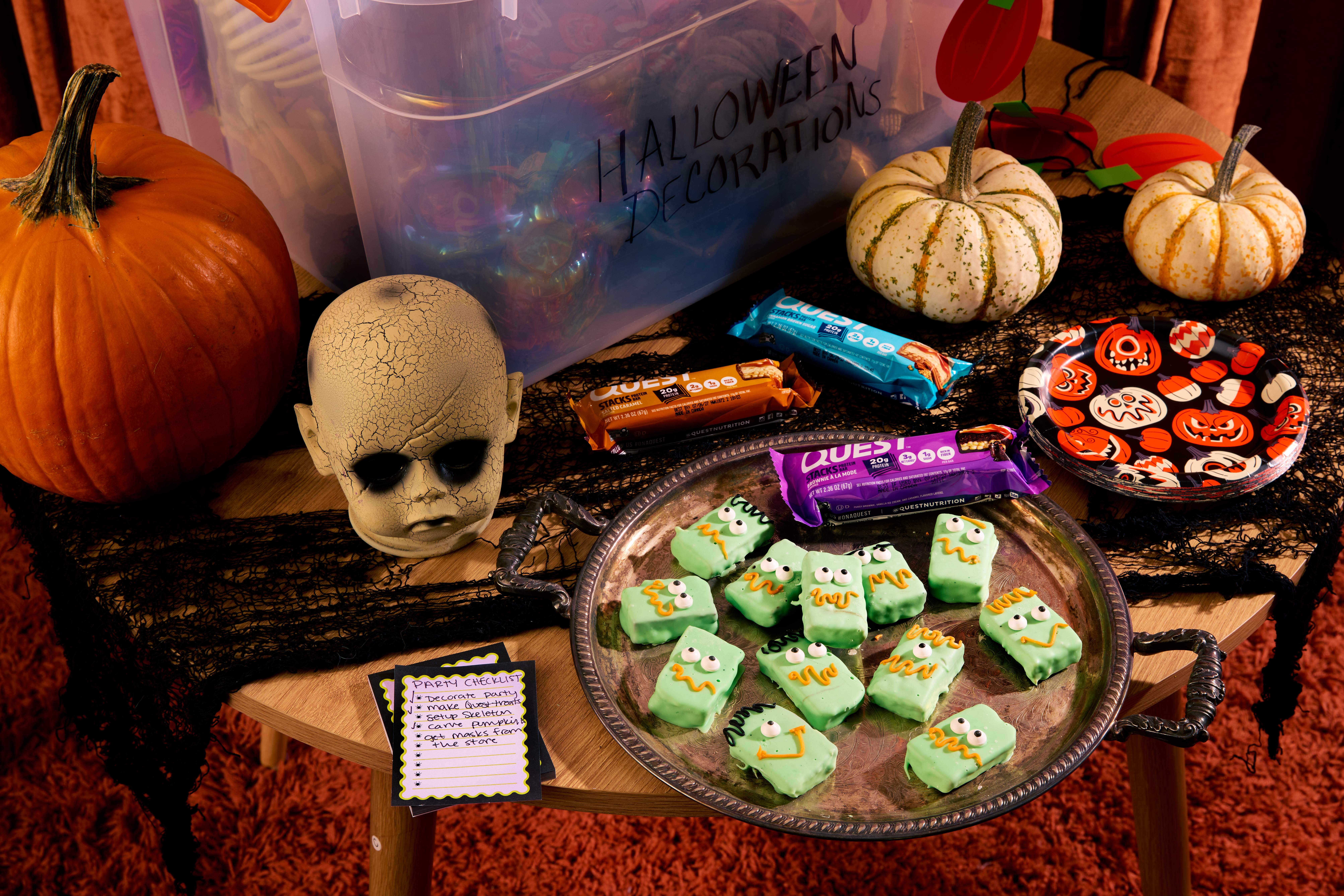 Quest October 2026 Recipe images, W3 Halloween Stacks Monster Treats